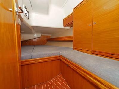 Cabin on Ariadni, a Bavaria 40 Cruiser sailboat at Preveza, Greece