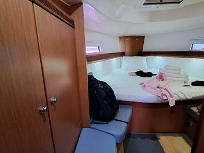 Cabin on Manta, a Bavaria Cruiser 40 sailboat at Volos Municipality, Greece