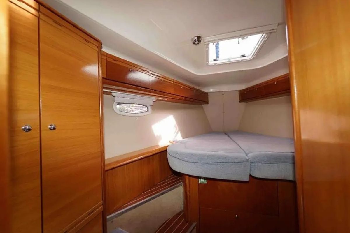 Cabin on Ariadni, a Bavaria 40 Cruiser sailboat at Preveza, Greece