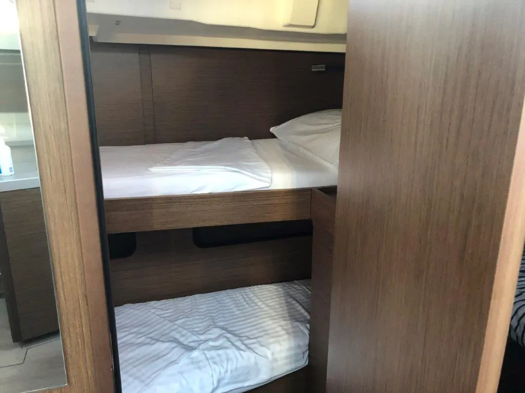 Cabin on Princess Mia, a Beneteau Oceanis 46.1 sailboat at Split, Croatia