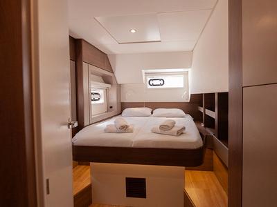 Cabin on Neda, a Bali 4.6 catamaran at Tourlos, Greece
