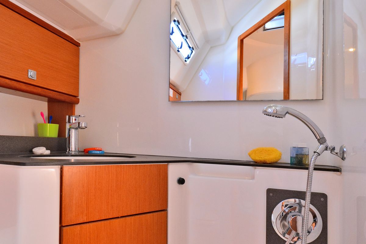 Head on Artemis, a Bavaria Cruiser 46 sailboat at Athens, Greece
