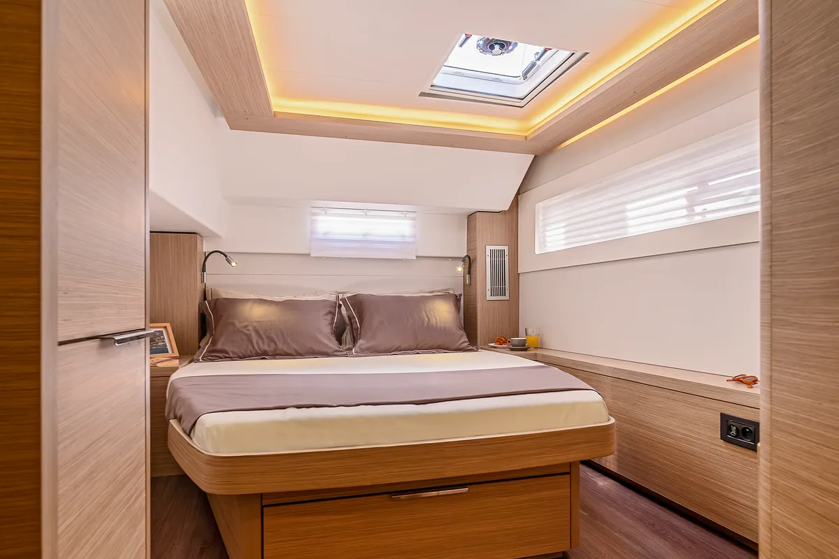 Cabin on Galathea, a Lagoon 46 catamaran at Grad Trogir, Croatia