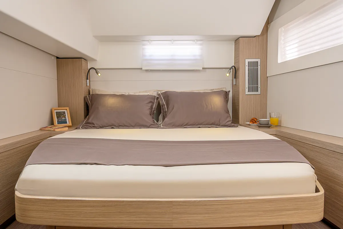 Cabin on Galathea, a Lagoon 46 catamaran at Grad Trogir, Croatia