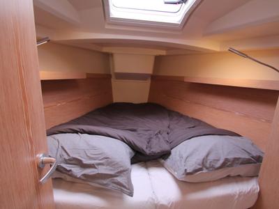 Cabin on Kami, a Hanse Yachts Hanse 345 sailboat at Roses, Spain