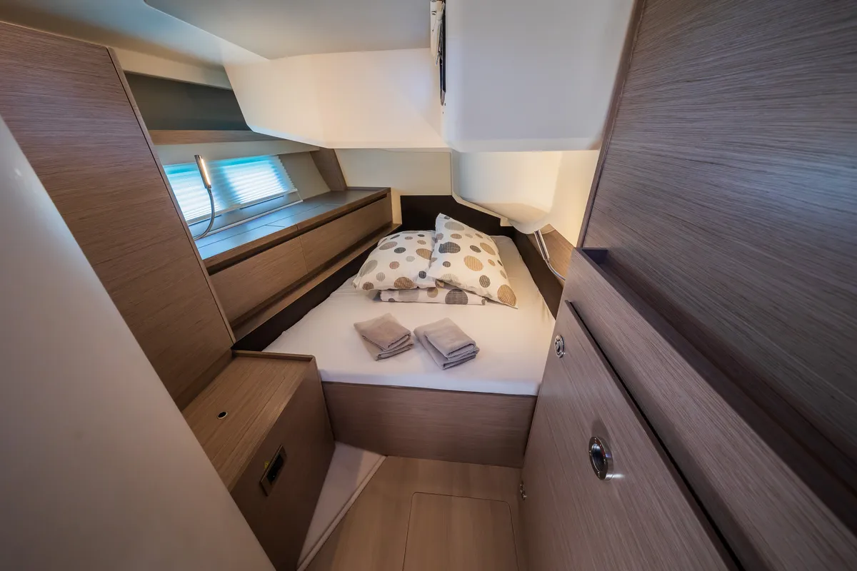 Cabin on Wanderlust, a Hanse Yachts Hanse 460 sailboat at Grad Kaštela, Croatia