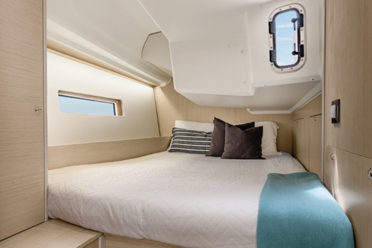 Cabin on Alma Libre VII, a Beneteau Oceanis 40.1 sailboat at Municipal Unit of Lefkada, Greece