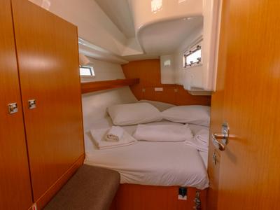 Cabin on Classic, a Bavaria 33 Cruiser sailboat at Fethiye, Turkey