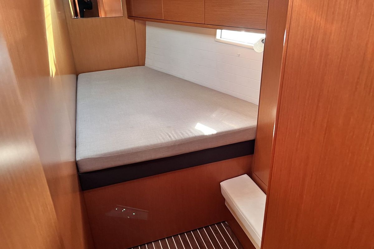 Cabin on Morillon, a Bavaria Cruiser 51 sailboat at Seget Donji, Croatia