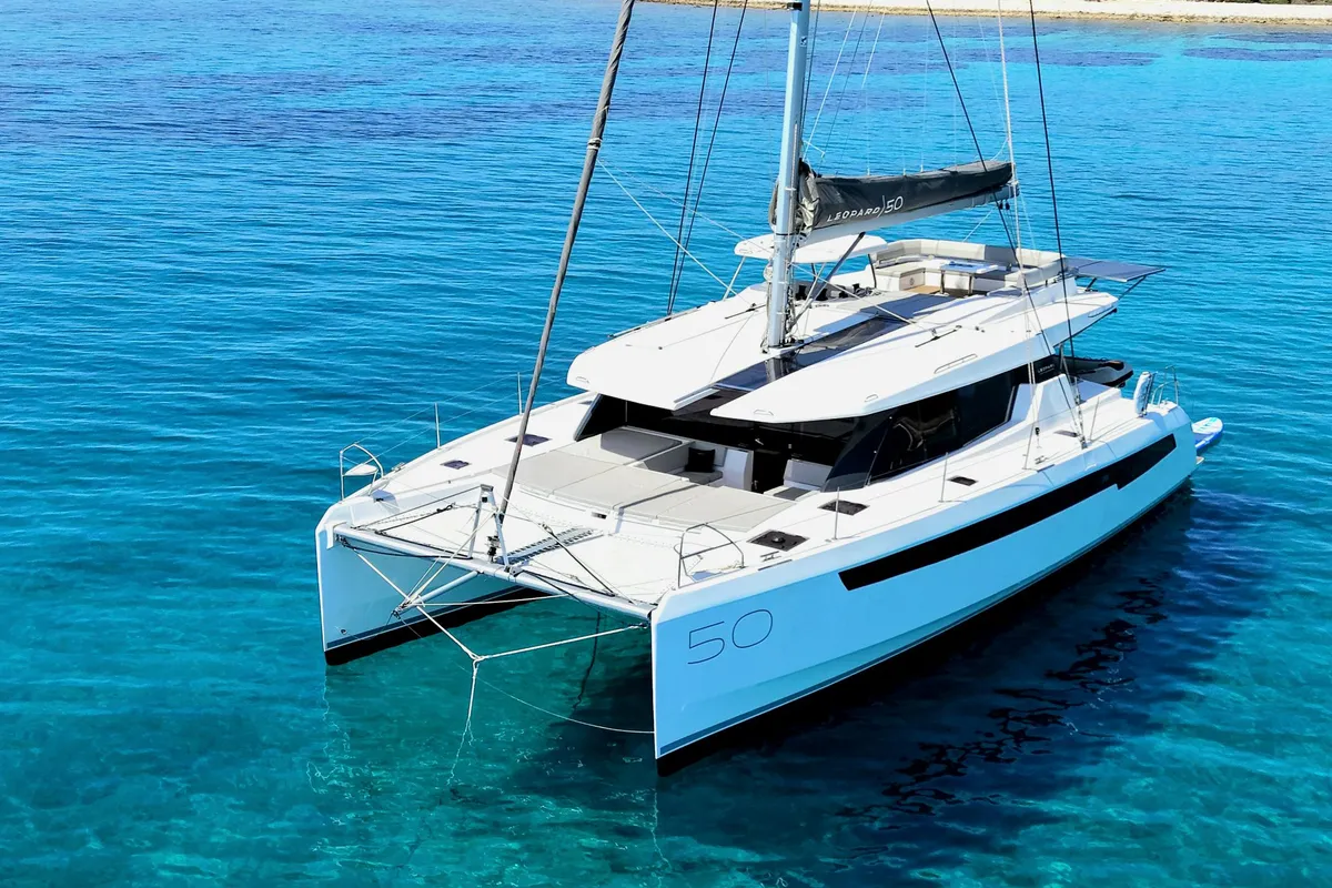 Sonea, a Leopard 50 catamaran at Općina Sukošan, Croatia