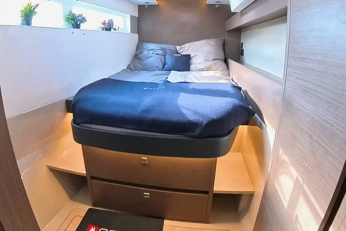 Cabin on Sonea, a Leopard 50 catamaran at Općina Sukošan, Croatia