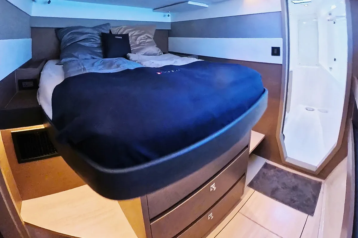 Cabin on Sonea, a Leopard 50 catamaran at Općina Sukošan, Croatia