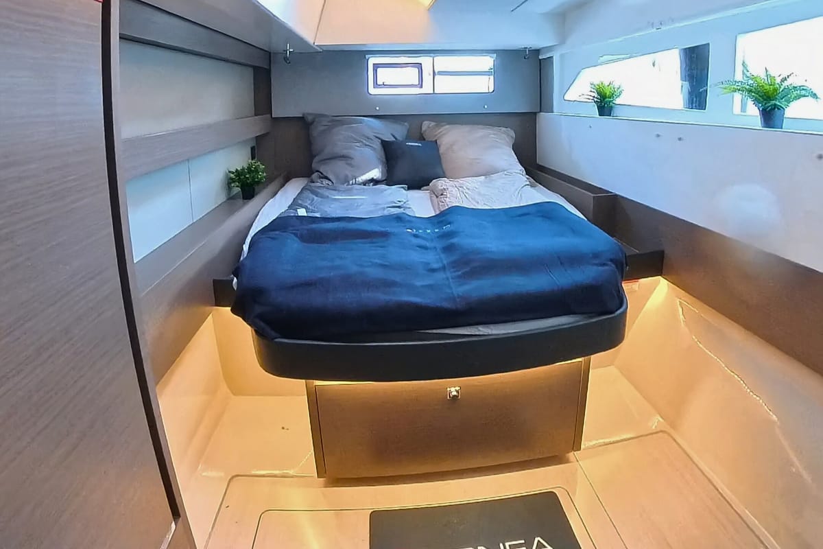 Cabin on Sonea, a Leopard 50 catamaran at Općina Sukošan, Croatia