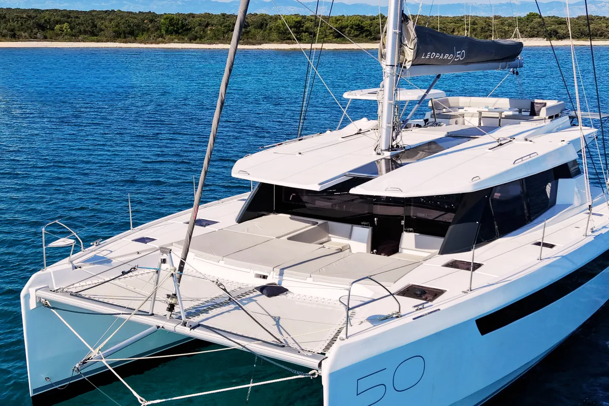Sonea, a Leopard 50 catamaran at Općina Sukošan, Croatia