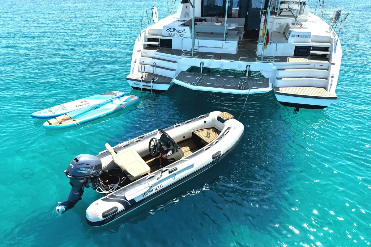 Sonea, a Leopard 50 catamaran at Općina Sukošan, Croatia