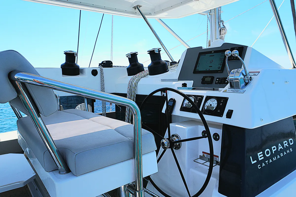Sonea, a Leopard 50 catamaran at Općina Sukošan, Croatia