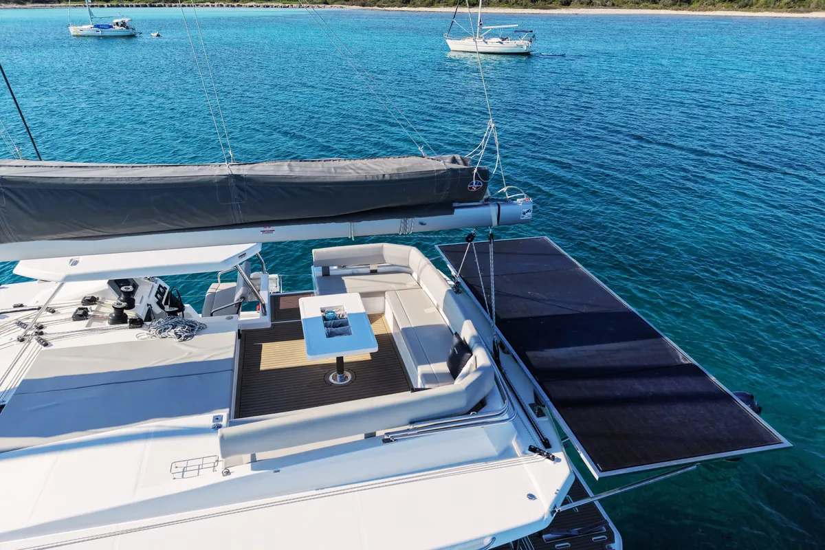 Sonea, a Leopard 50 catamaran at Općina Sukošan, Croatia