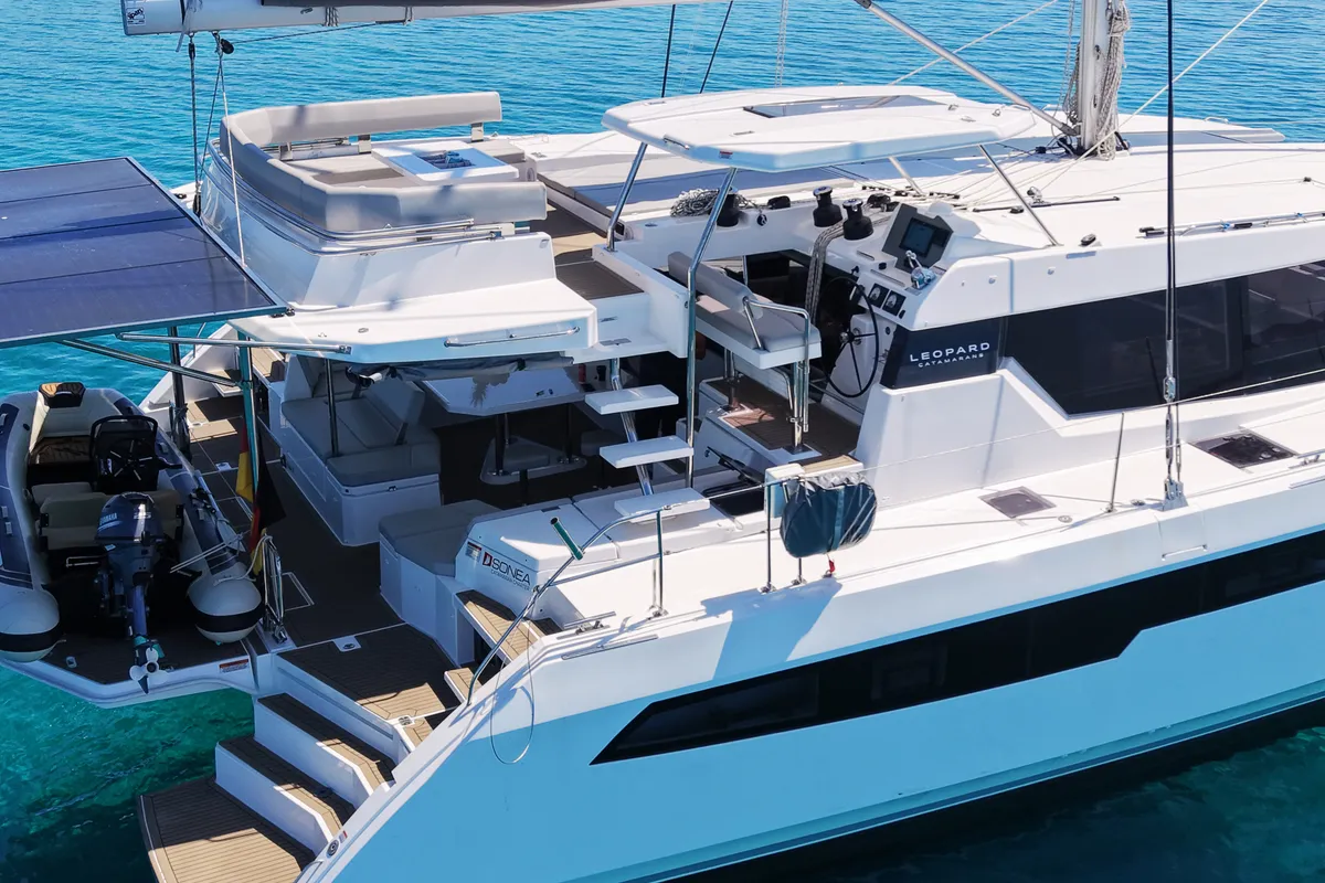 Sonea, a Leopard 50 catamaran at Općina Sukošan, Croatia