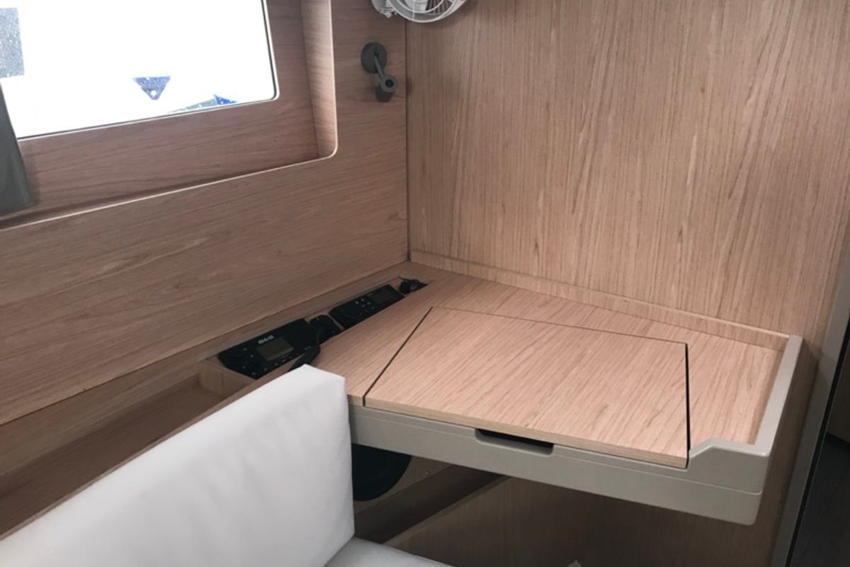Salon of Agena, a Beneteau Oceanis 41.1 sailboat at Salerno, Italy