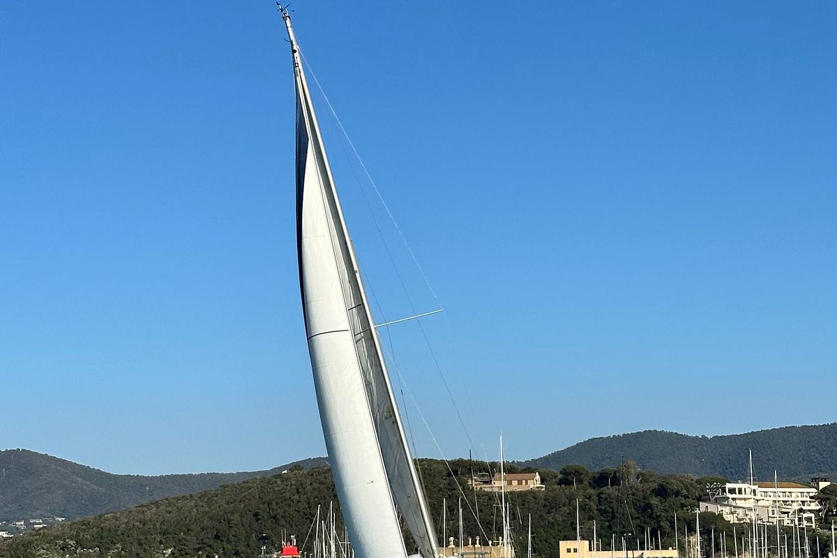 Cassiopea, a Beneteau Oceanis 323 sailboat at Punta Ala, Italy