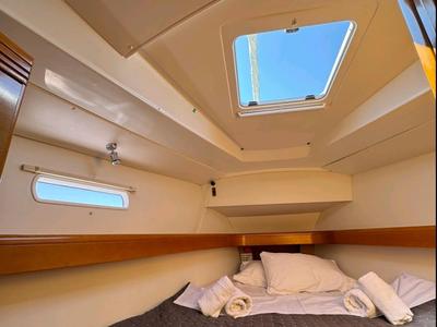 Cabin on FREYA, a Jeanneau Sun Odyssey 42DS sailboat at Volos Municipality, Greece