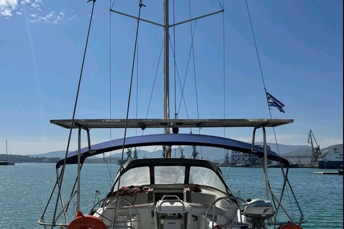 Exterior view of FREYA, a Jeanneau Sun Odyssey 42DS sailboat at Volos Municipality, Greece