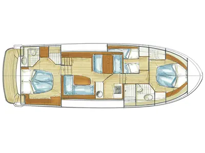 Floor plan of Katharina, a Linssen Grand Sturdy 40.9 AC other at Kinrooi, Belgium