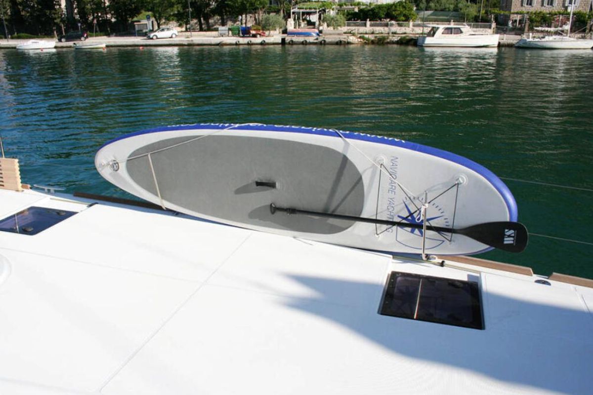 Matarma, a Lagoon 52F catamaran at Lavreotiki Municipal Unit, Greece