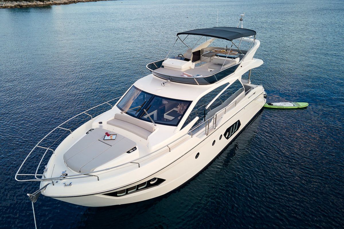 Exterior view of Viva La Vida, a Absolute Yachts Absolute 50 Fly yacht at Podstrana - Miljevac, Croatia