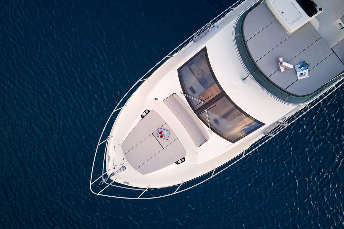Exterior view of Viva La Vida, a Absolute Yachts Absolute 50 Fly yacht at Podstrana - Miljevac, Croatia