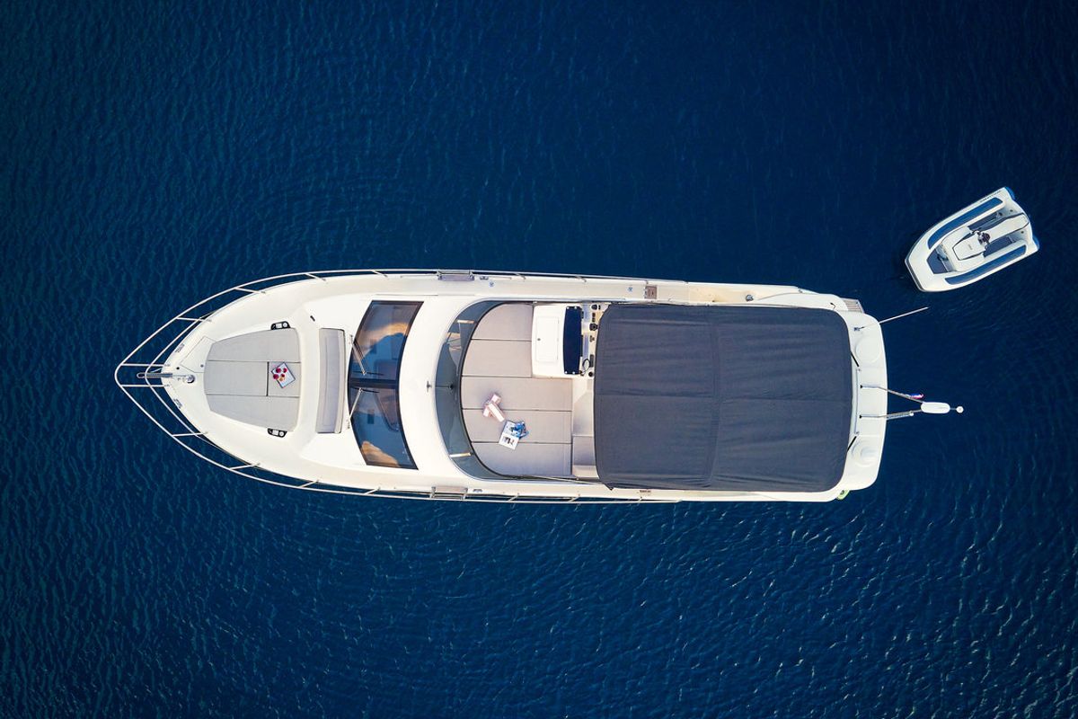 Exterior view of Viva La Vida, a Absolute Yachts Absolute 50 Fly yacht at Podstrana - Miljevac, Croatia