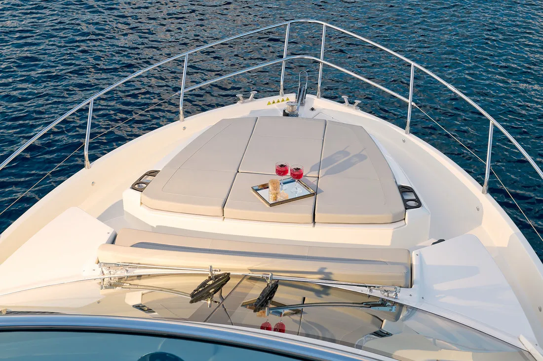 Deck of Viva La Vida, a Absolute Yachts Absolute 50 Fly yacht at Podstrana - Miljevac, Croatia