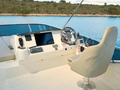 Cockpit of Viva La Vida, a Absolute Yachts Absolute 50 Fly yacht at Podstrana - Miljevac, Croatia