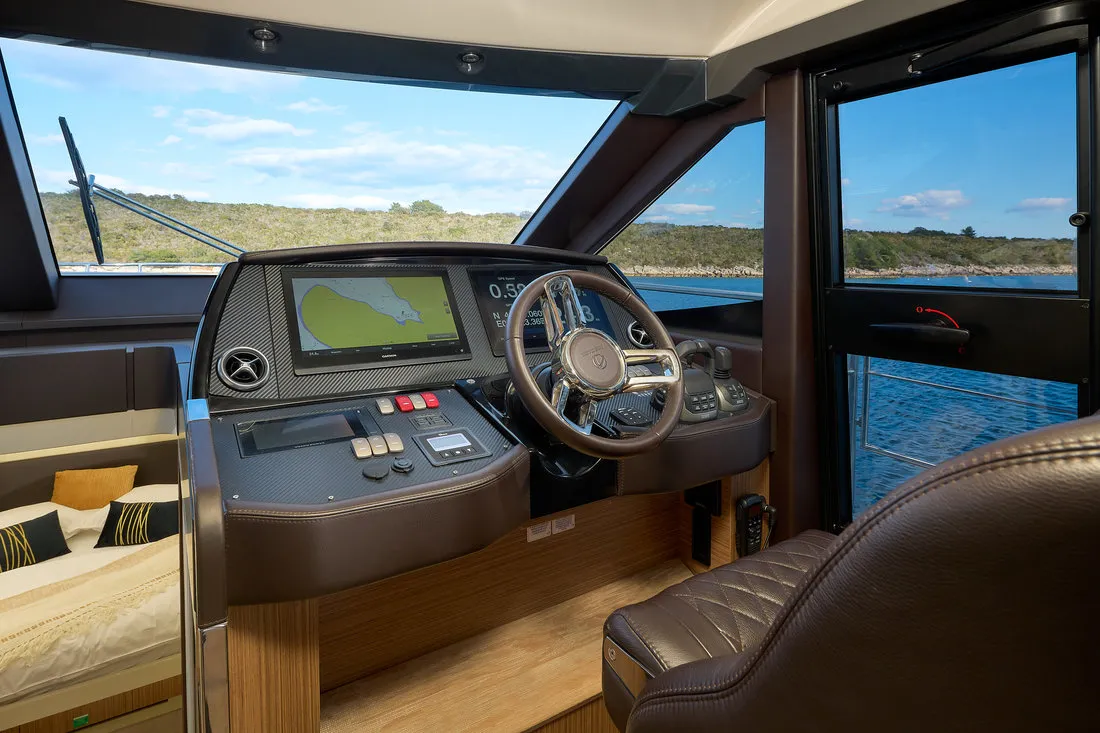 Cockpit of Viva La Vida, a Absolute Yachts Absolute 50 Fly yacht at Podstrana - Miljevac, Croatia