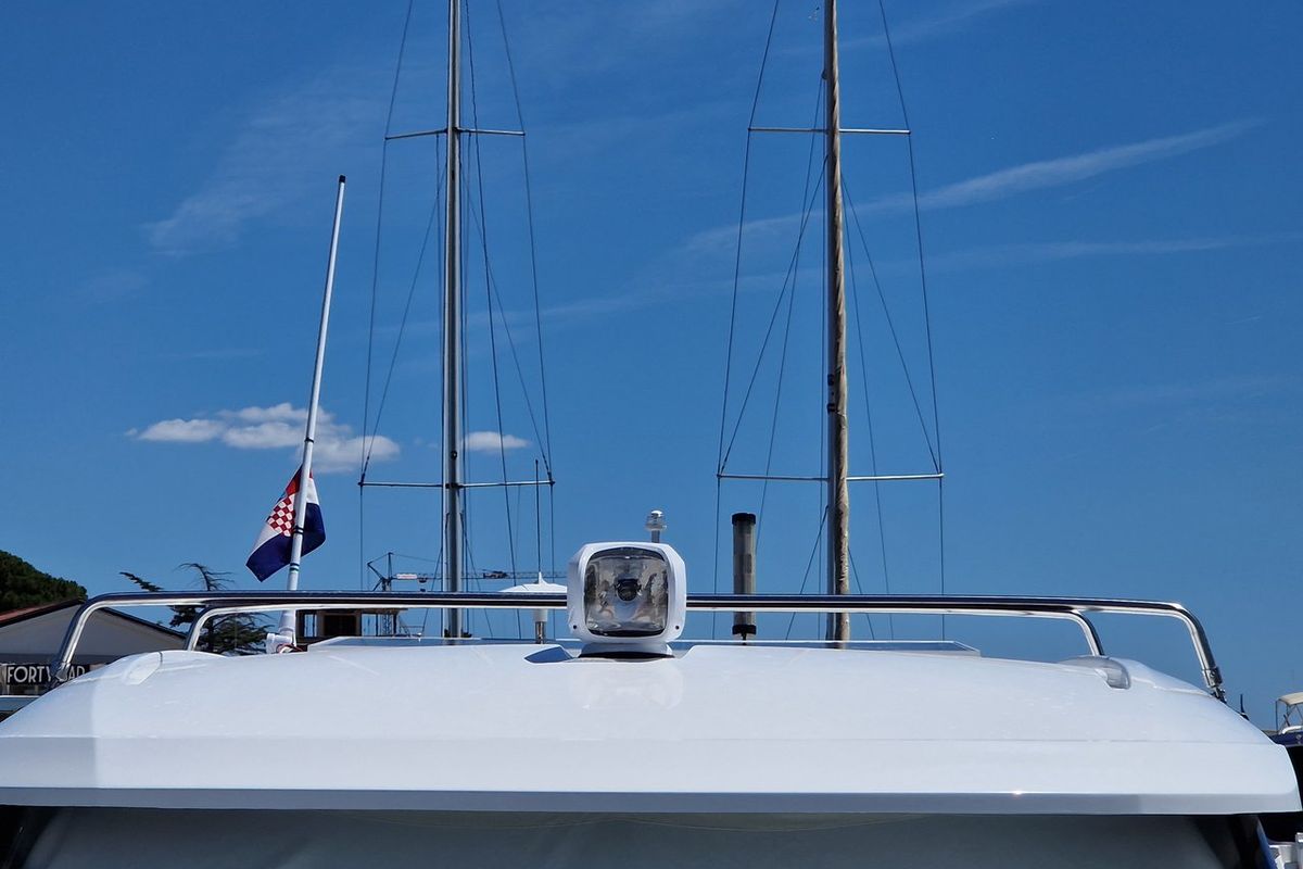 Whiskey, a Jeanneau Merry Fisher 895 motorboat at Novi Vinodolski, Croatia