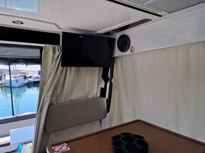 Salon of Whiskey, a Jeanneau Merry Fisher 895 motorboat at Novi Vinodolski, Croatia