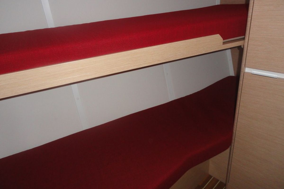 Cabin on Reina, a Elan 444 Impression sailboat at Grad Pula, Croatia
