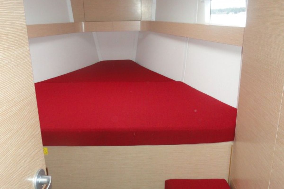 Cabin on Reina, a Elan 444 Impression sailboat at Grad Pula, Croatia