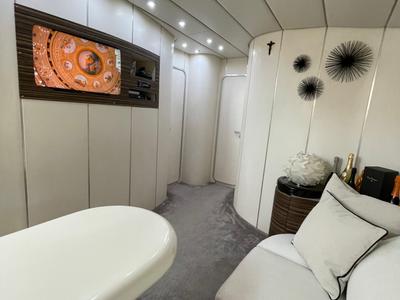 Salon of Premium, a Gulet Mangusta 65 yacht at Salerno, Italy