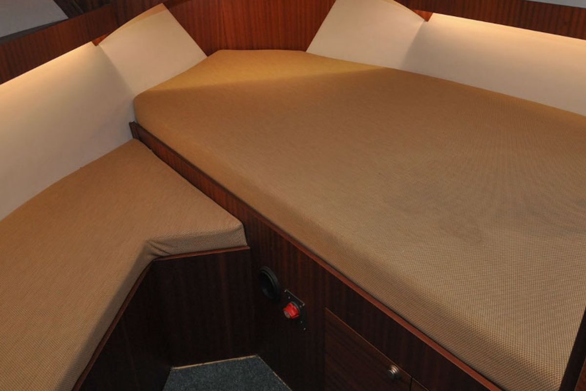 Cabin on Nautika 1000, a Delphia Yachts Nautika 1000 motorboat at Wilkasy, Poland