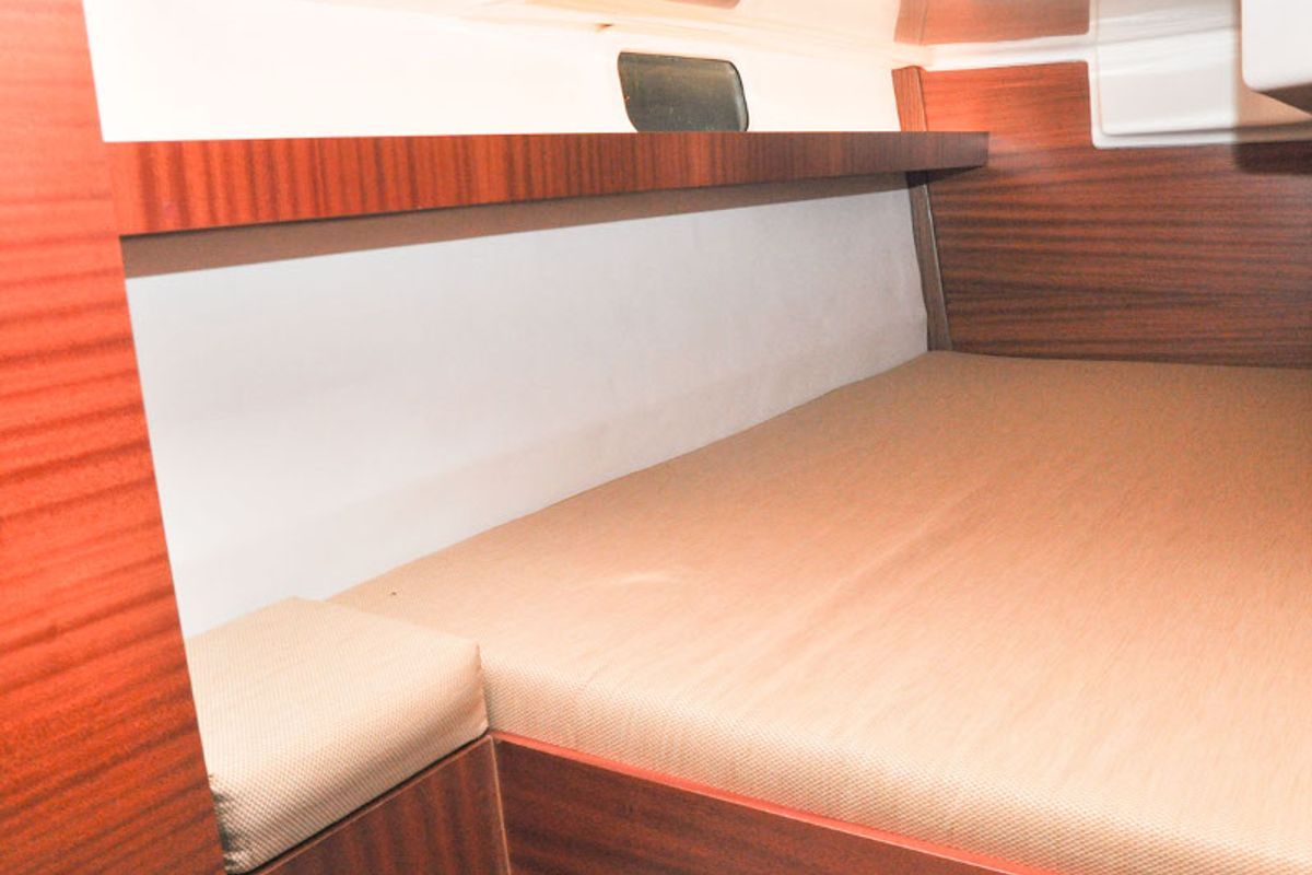 Cabin on Nautika 1000, a Delphia Yachts Nautika 1000 motorboat at Wilkasy, Poland