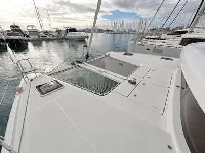Deck of Sperm Whale, a Lagoon 42 catamaran at Općina Sukošan, Croatia