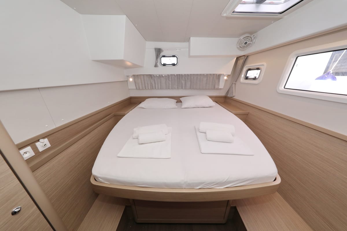 Cabin on Sperm Whale, a Lagoon 42 catamaran at Općina Sukošan, Croatia