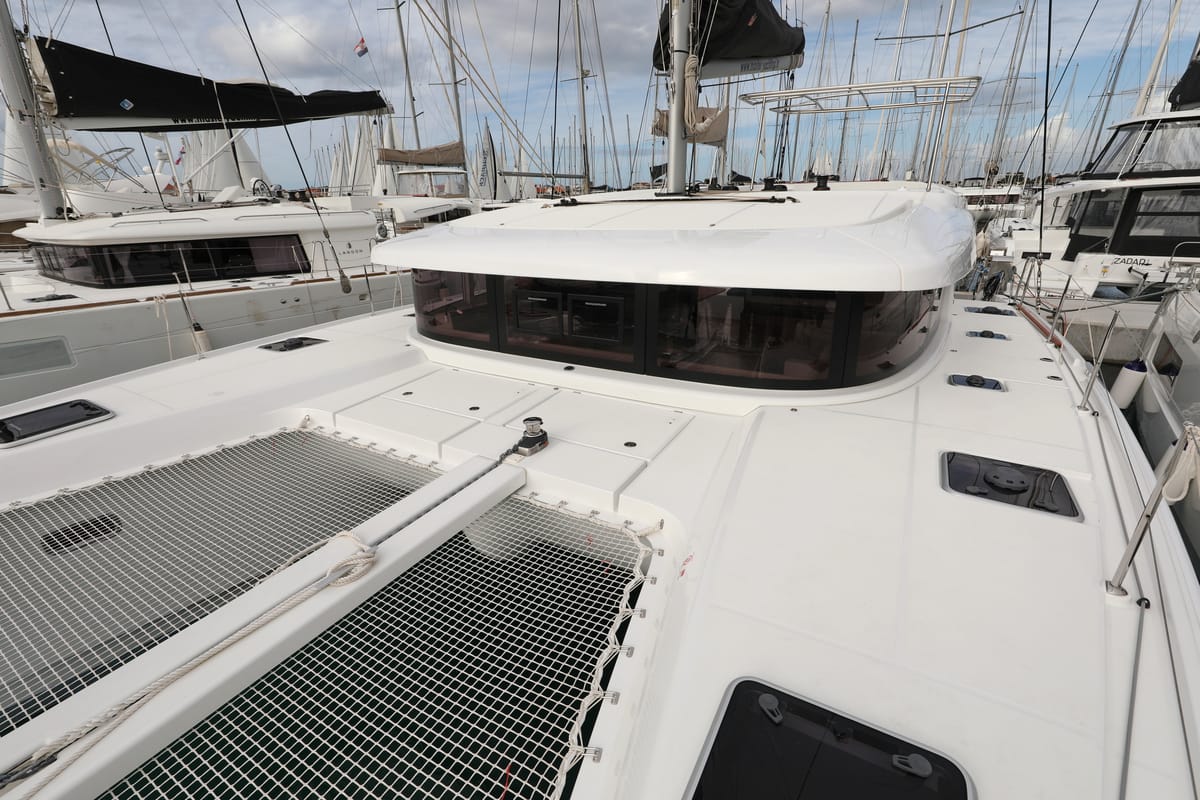 Deck of Sperm Whale, a Lagoon 42 catamaran at Općina Sukošan, Croatia
