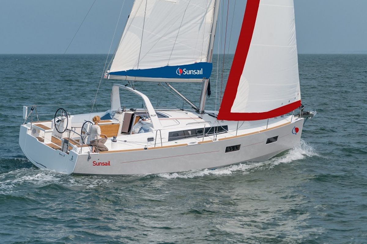 Exterior view of Oceanis 38 Classic, a Beneteau Oceanis 38 sailboat at Procida, Italy