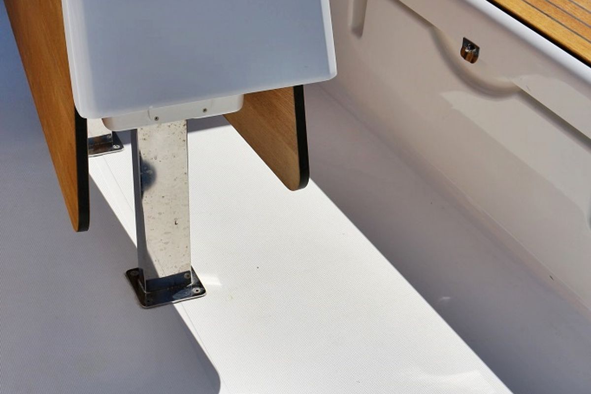 Deck of Thelma, a Dufour 382 GL sailboat at Općina Sukošan, Croatia