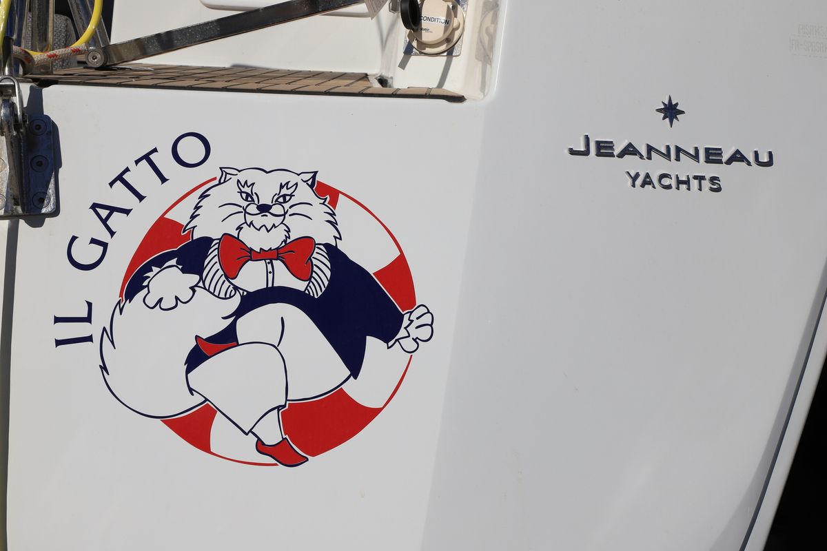Il Gatto, a Jeanneau 54 sailboat at Grad Kaštela, Croatia