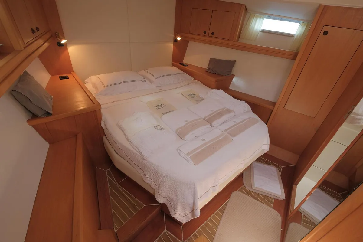 Taurus, a Hanse Yachts Hanse 445 sailboat at Fethiye, Turkey