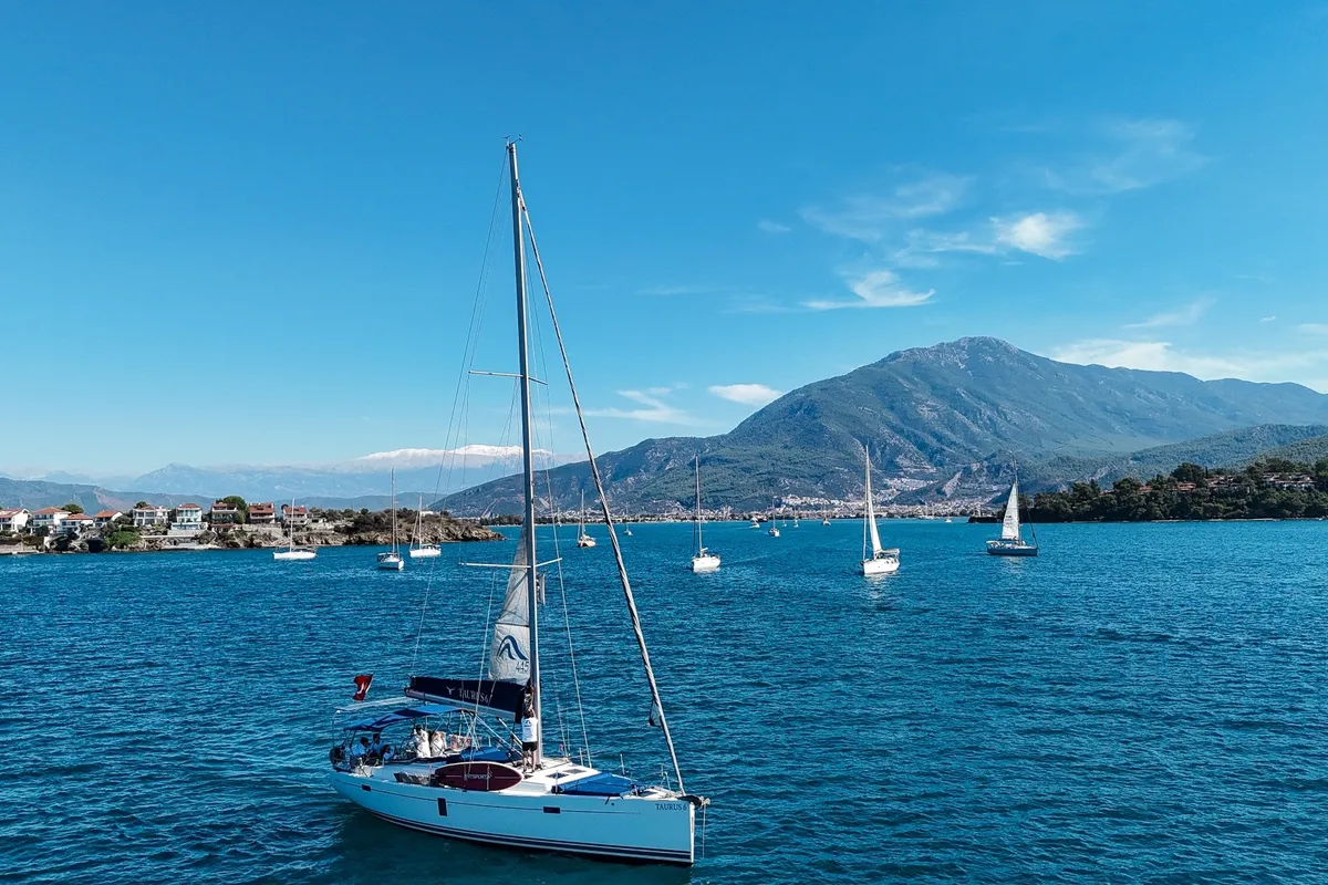 Taurus, a Hanse Yachts Hanse 445 sailboat at Fethiye, Turkey