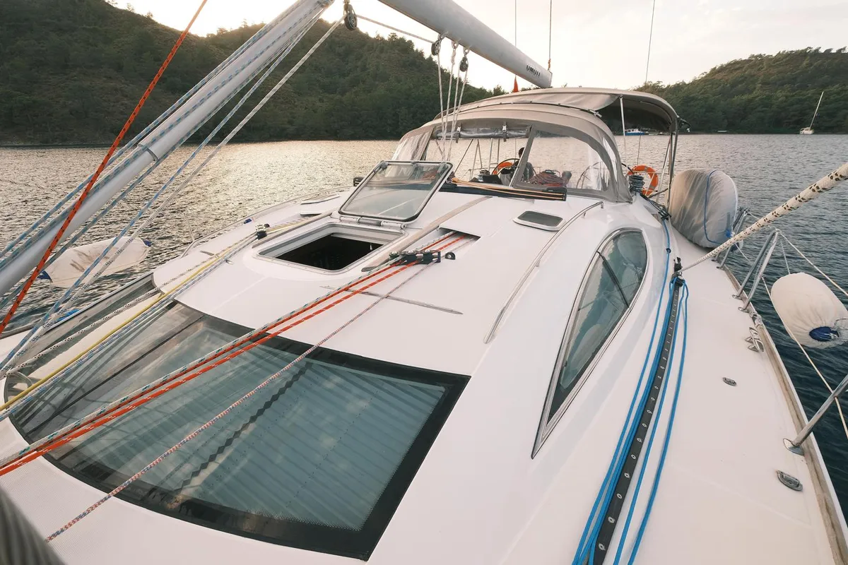 Taurus, a Hanse Yachts Hanse 445 sailboat at Fethiye, Turkey